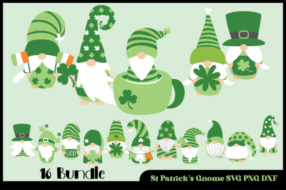 16 Bundle Gnome St Patricks Character