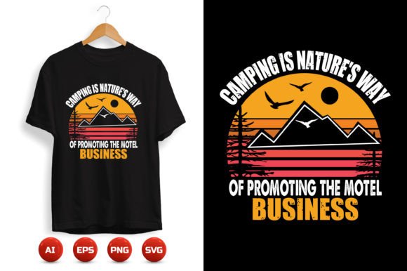 Camping T-shirt Design 5: A Versatile Resource for Creative Projects