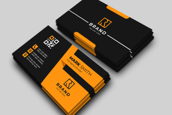 Elegant Black and Yellow Business Card: A Modern Branding Essential