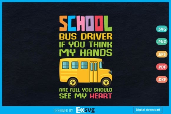 Fun School Bus Driver Tshirt Design