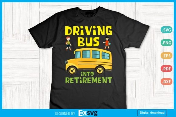 Funny Driving Bus into Retirement