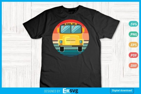 Funny Retro School Bus Gift for Driver