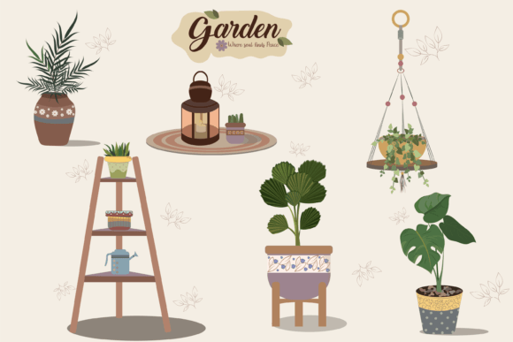 Garden Element Vector Illustrations: A Creative Resource for Designers and Entrepreneurs