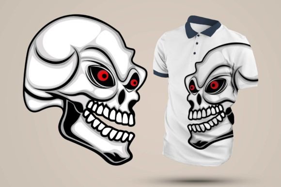 Haunted Style: Halloween Design Skull Sublimation