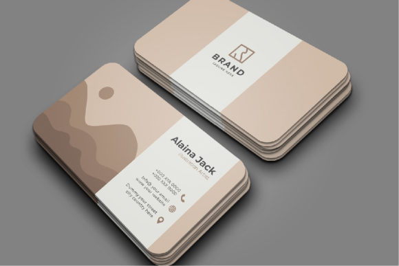 Modern and Minimal Business Card for Illustration Artist