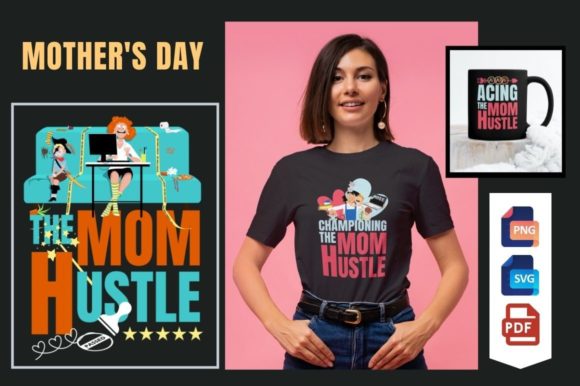 Mother’s Day Designs Set: 3 Adorable T-Shirt Designs for Mother’s Day, Mom’s Birthday, and More