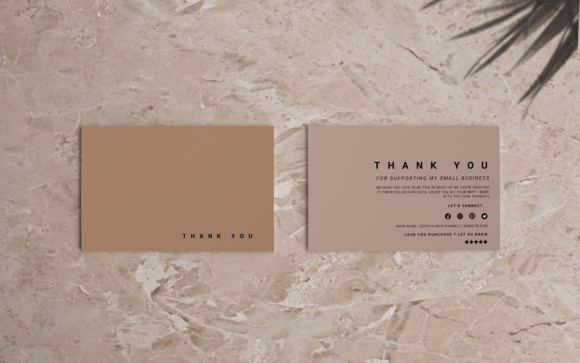 Printable Luxury Thank You Card Template