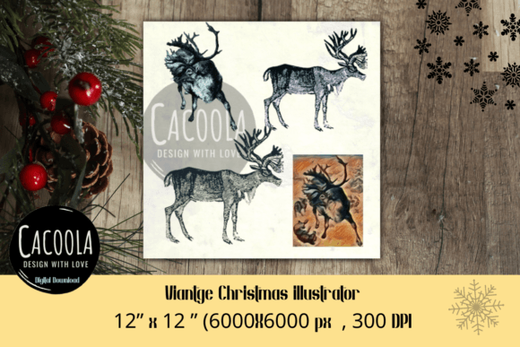 Vintage Christmas Illustrator- PD