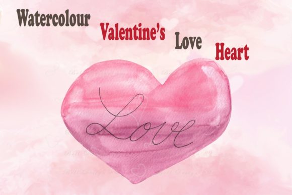 Watercolour Valentine Love Heart: A Versatile Digital Asset for Creative Projects